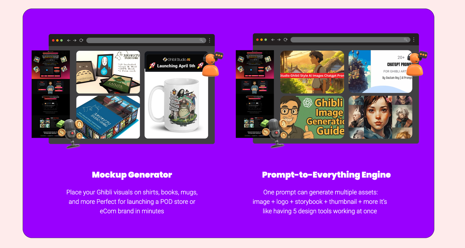 Ghibli Mockup and Prompt-to-Everything Generator