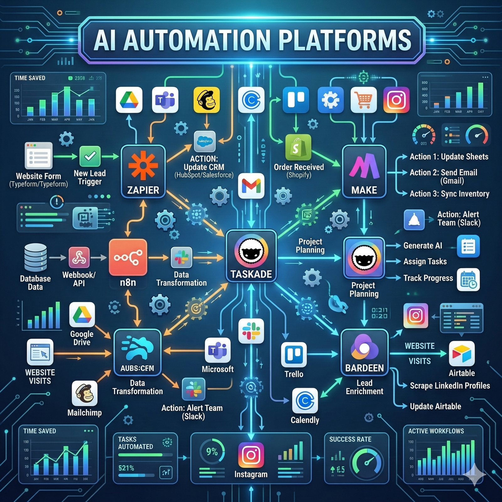 AI Automation Platforms infographic