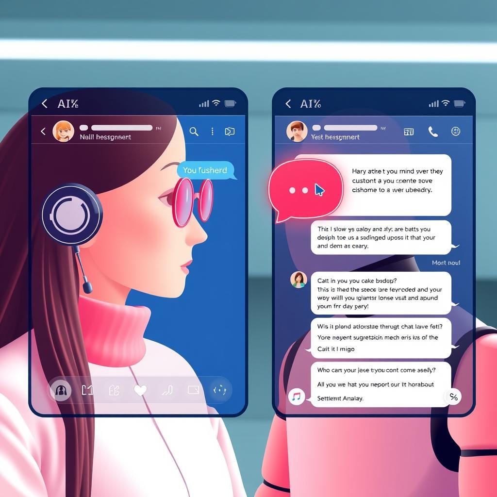 AI customer service chatbot responding to customer inquiries