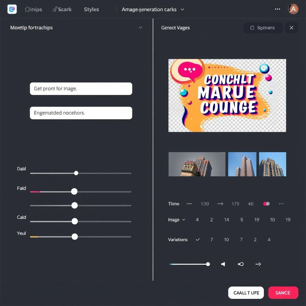 AI image generation creating graphics for social media and marketing