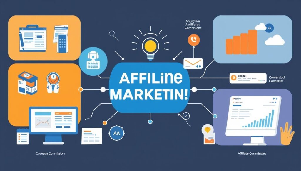 AI-optimized affiliate marketing system with multiple promotion channels