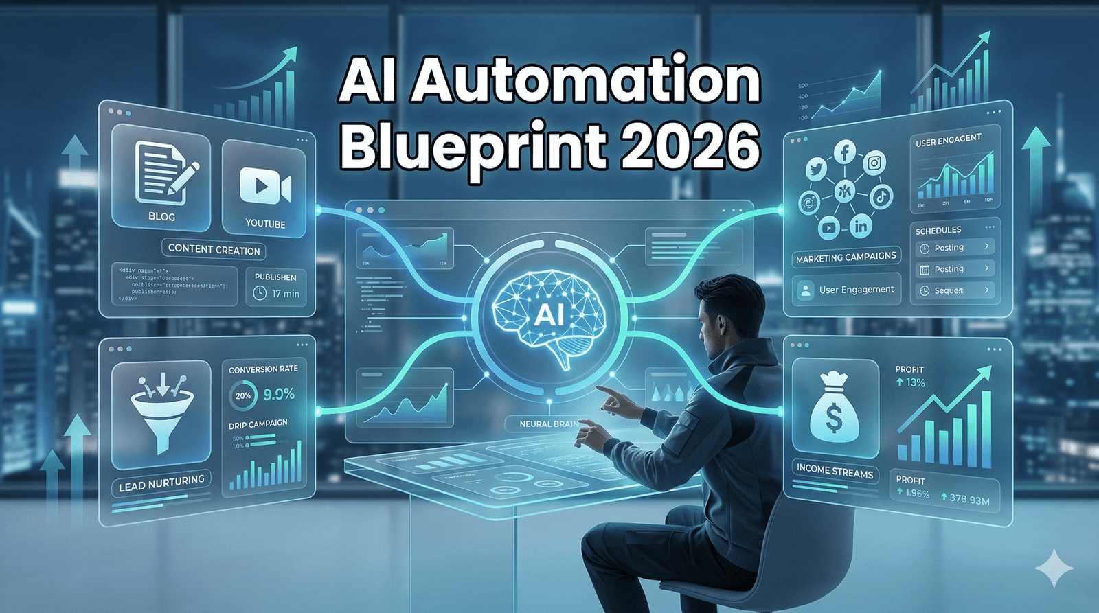 AI automation blueprint for AI side hustle ideas and digital systems