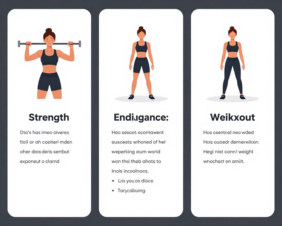Comparison of different AI-generated workout routines on screen