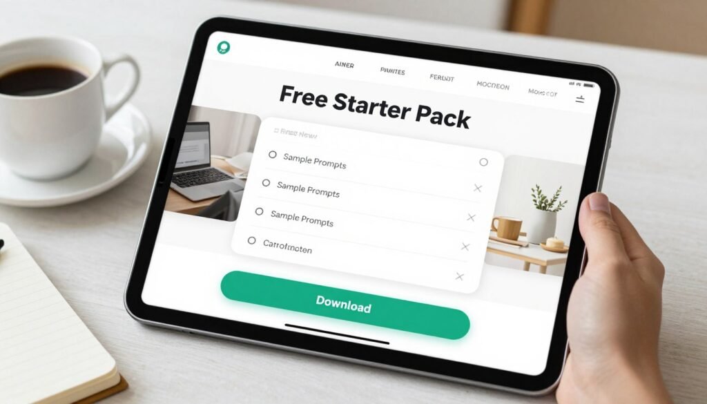 Free AI Prompt Starter Pack download preview