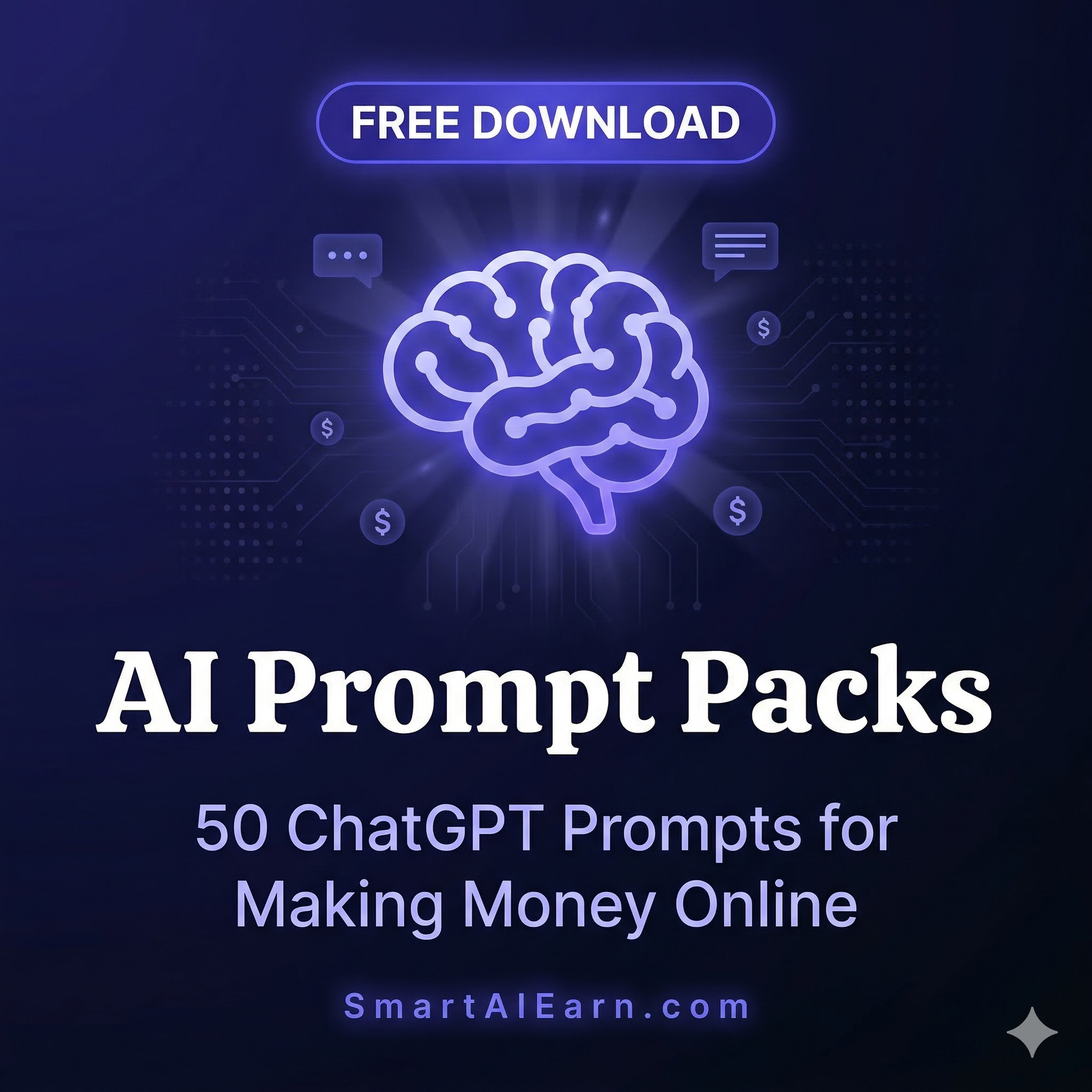 FREE AI Prompt Pack: 50 ChatGPT Prompts for Making Money Online (2026)