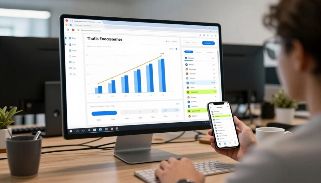 Social media engagement metrics dashboard