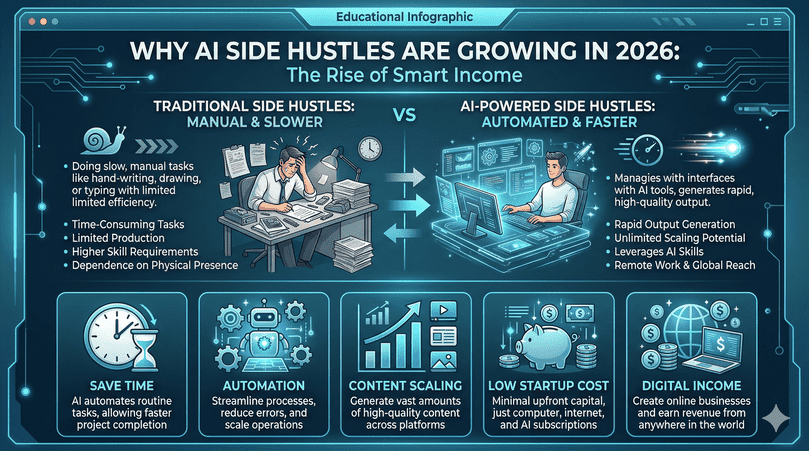 why AI side hustles are growing in 2026