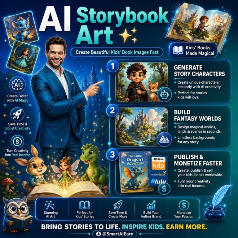 AI Storybook Art | Create Kids’ Book Images Fast and Easy.