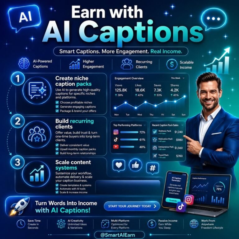 AI Side Hustle: Sell Captions Fast and Make Money Now.